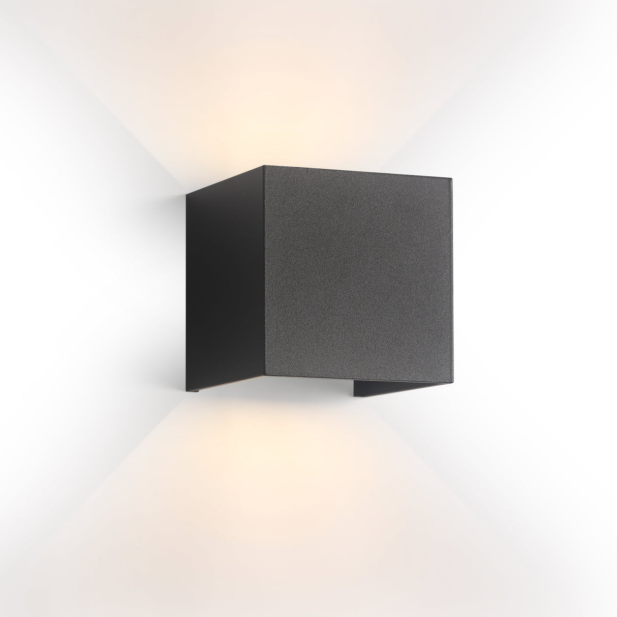LED Vägglampa Utomhus IP65 6W Svart-Lampconcept.se