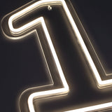 Tall 1 Neonskilt