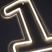 Tall 1 Neonskilt