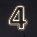 Tall 4 Neonskilt