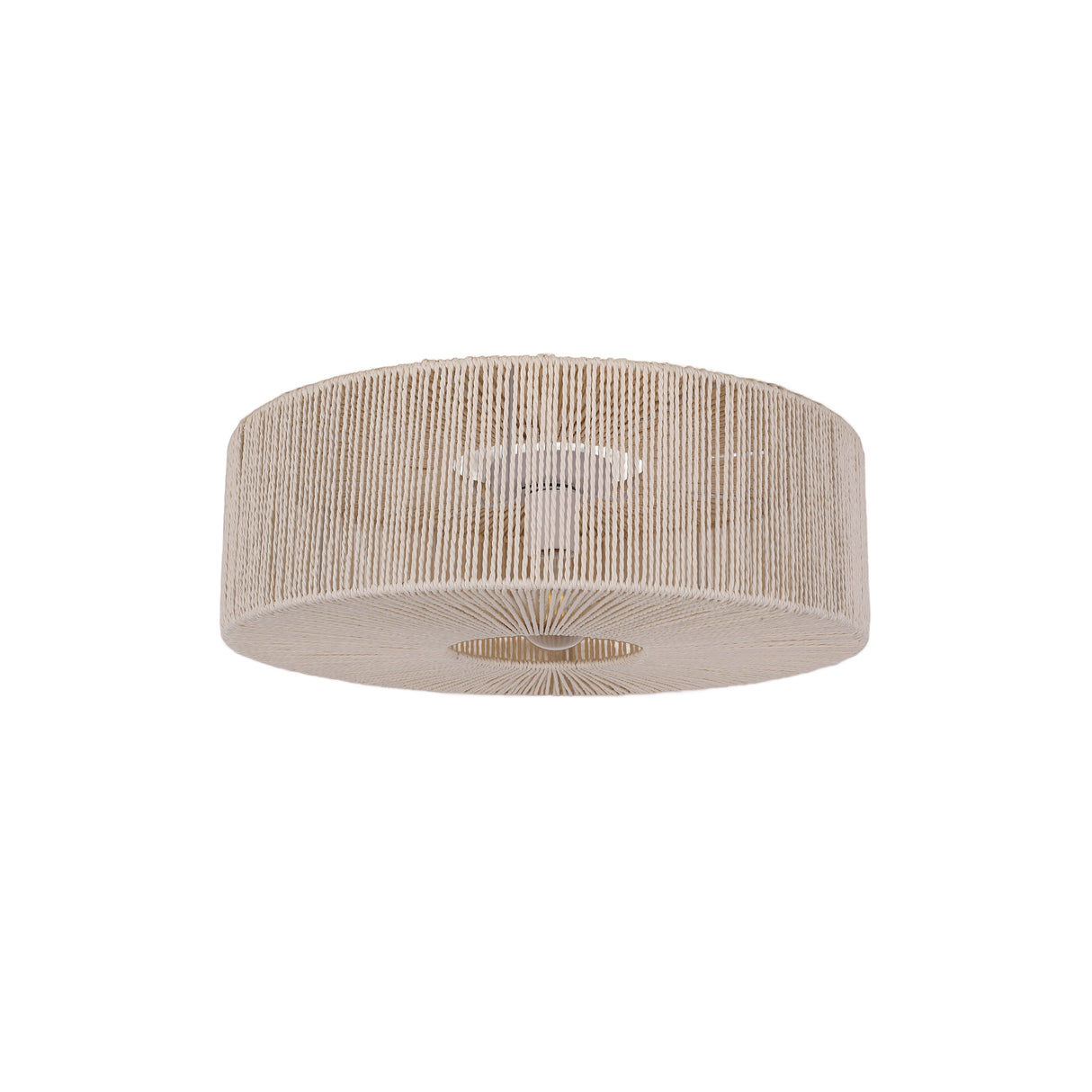 Braided Taklampe Ø60 Raw White