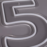 Tall 5 Neonskilt