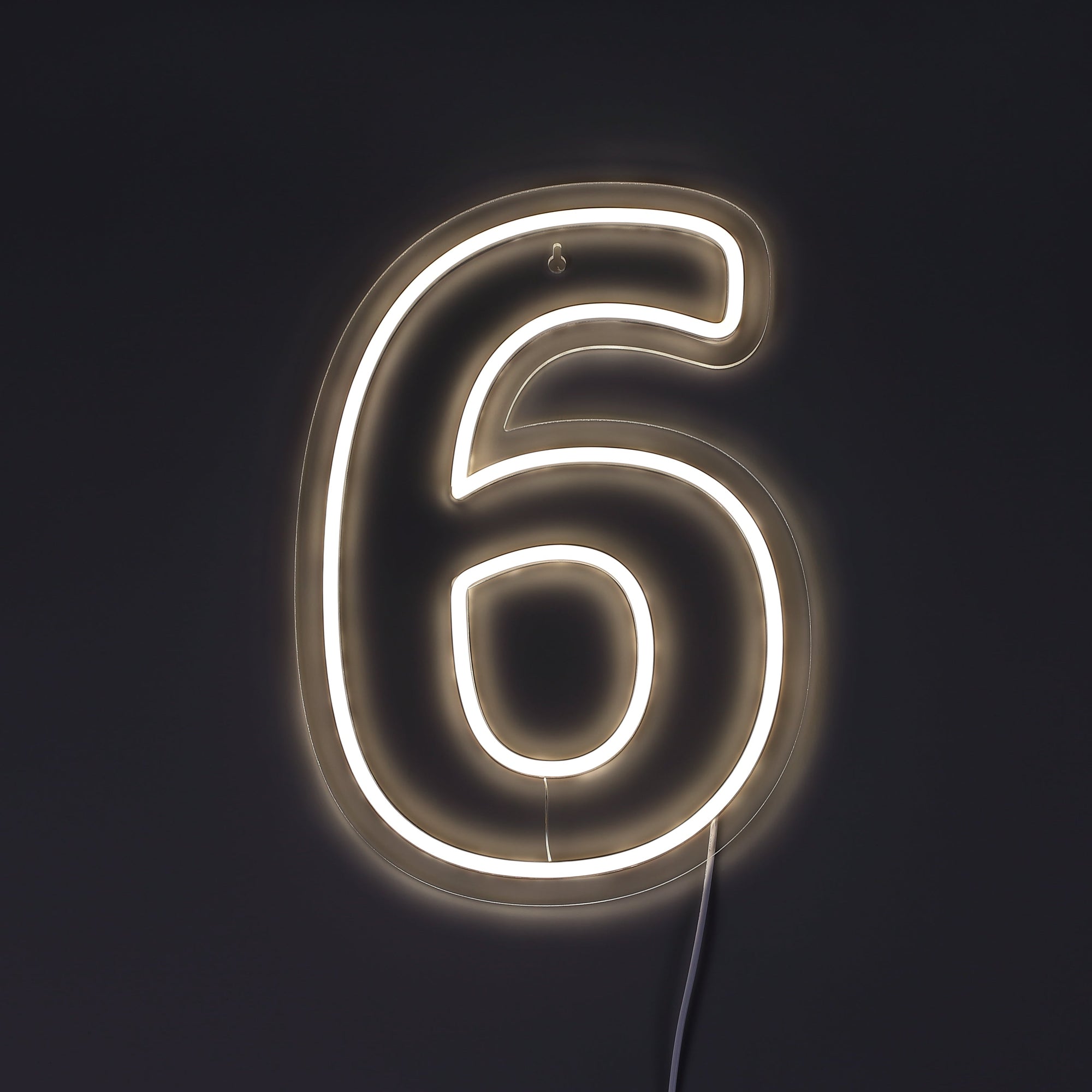 Tall 6 Neonskilt