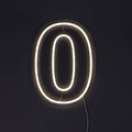 Tall 0 Neonskilt