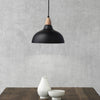 Oak Taklampa Ø24 Ljus Trä/Svart-Lampconcept.se