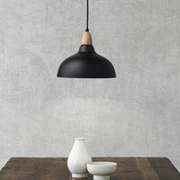 Oak Taklampa Ø24 Ljus Trä/Svart-Lampconcept.se
