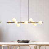 Valencia Långbord Taklampa Mässing/Opal-Lampconcept.se