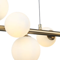 Valencia Långbord Taklampa Mässing/Opal-Lampconcept.se