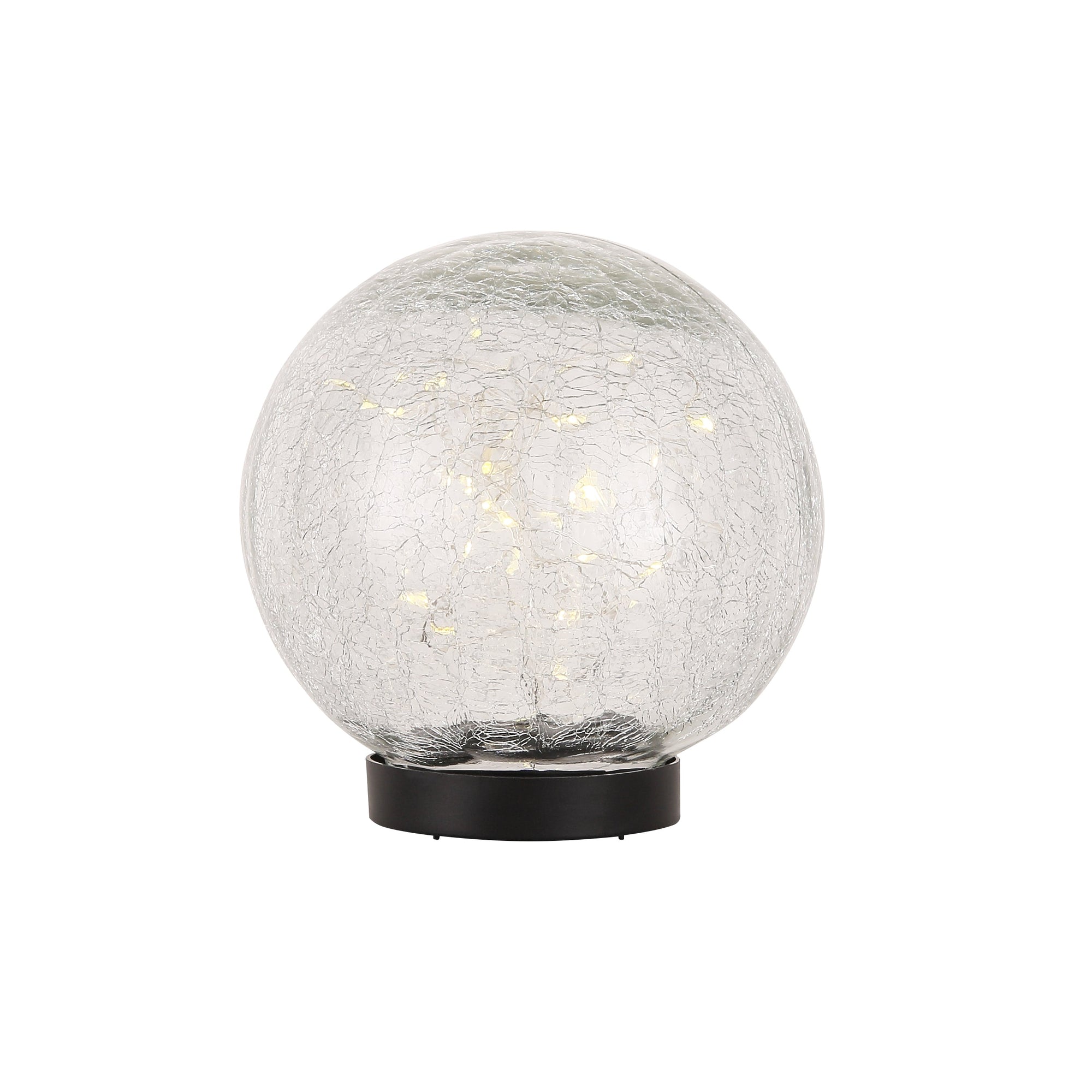 Solcelle Glasskule 15cm
