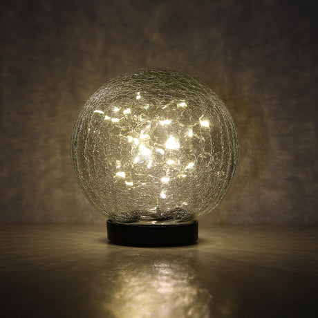 Solcelle Glasskule 15cm