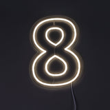 Tall 8 Neonskilt