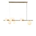 Florence Langbordslampe - Messing/Opal