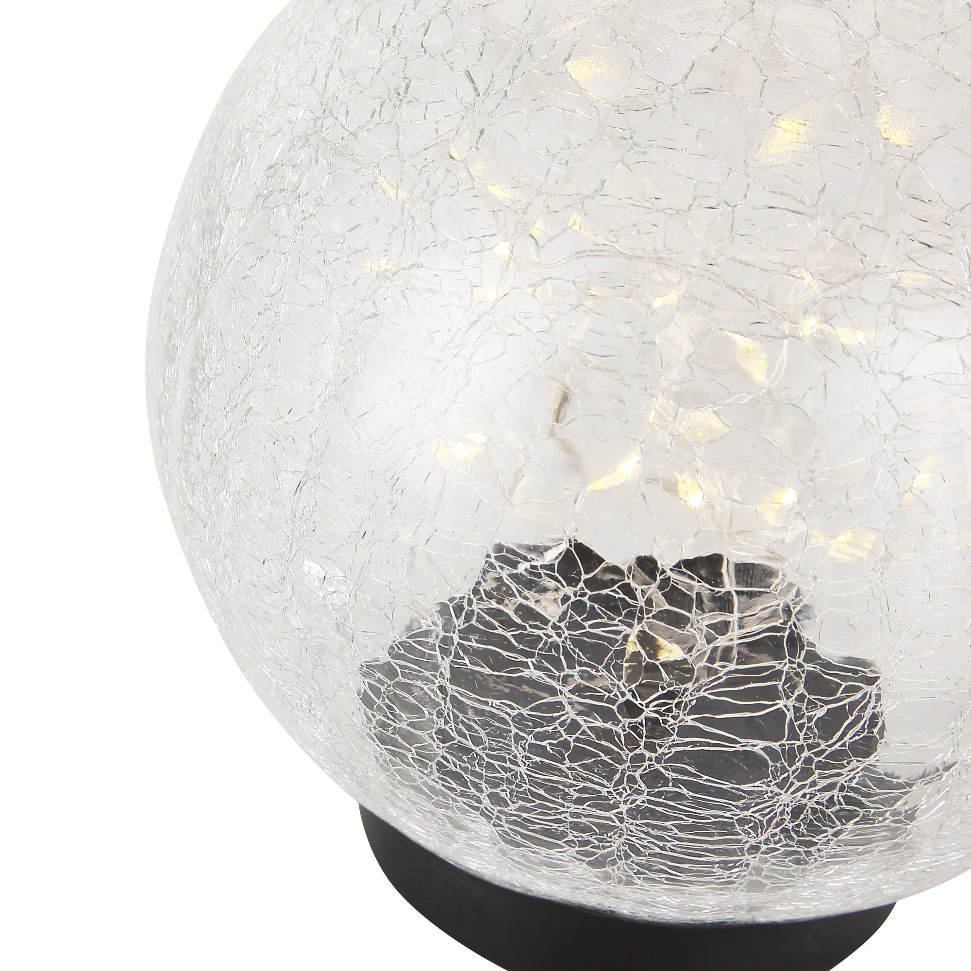 Solcelle Glasskule 15cm
