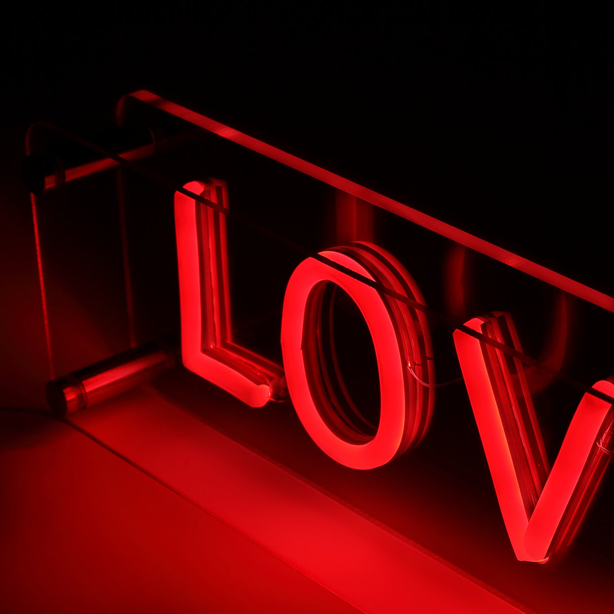 LOVE LED Neon Box Bordlampe