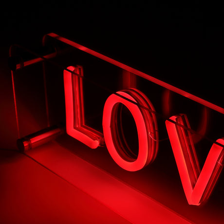 LOVE LED Neon Box Bordlampe