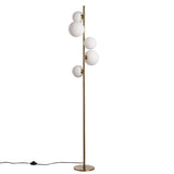 Valencia Gulvlampe Messing/Opal