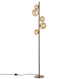 Valencia Gulvlampe Messing/Amber