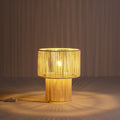 Braided Bordlampe - Raw White