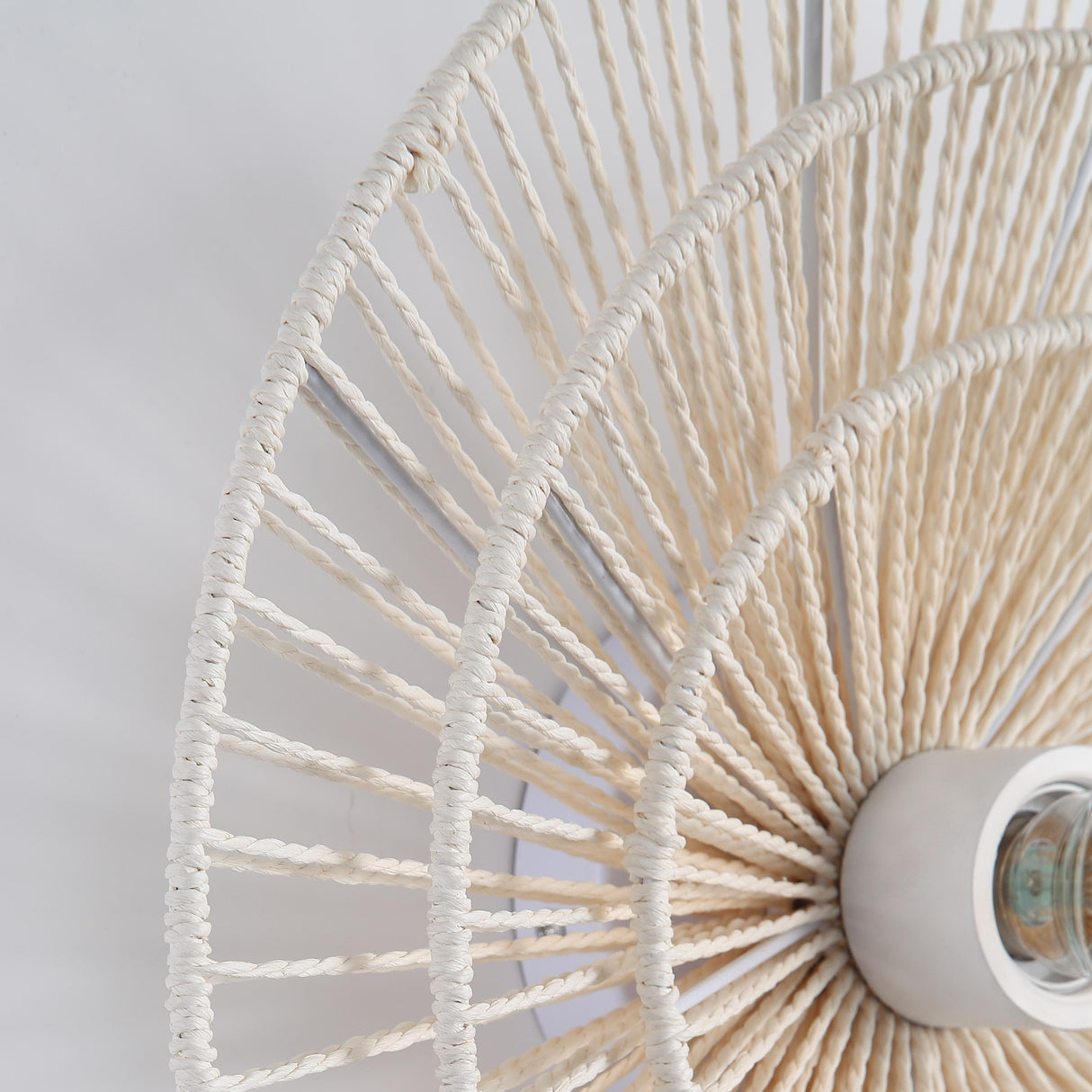 Wave Layer Vegglampe Ø40 Raw White