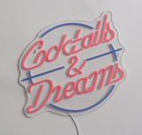 Cocktails and Dreams Neon vägglampa-Lampconcept.se
