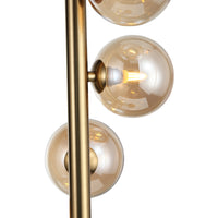 Trento Gulvlampe Messing/Amber