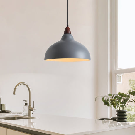 Oak Pendel Ø35 Mørkt Tre-Nordic Seasons-Lampconcept.no