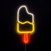 Ice Cream Neon Vegglampe Gul/Hvit
