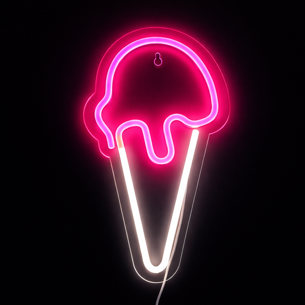 Ice Cream Neon Vegglampe