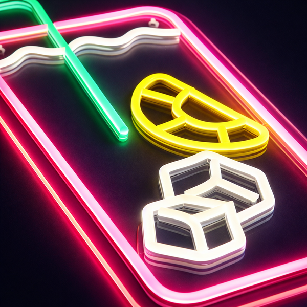 Iced Tea Neon Vegglampe