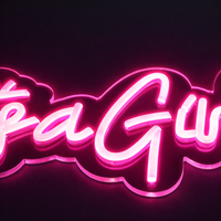It’s a Girl Neon Vegglampe