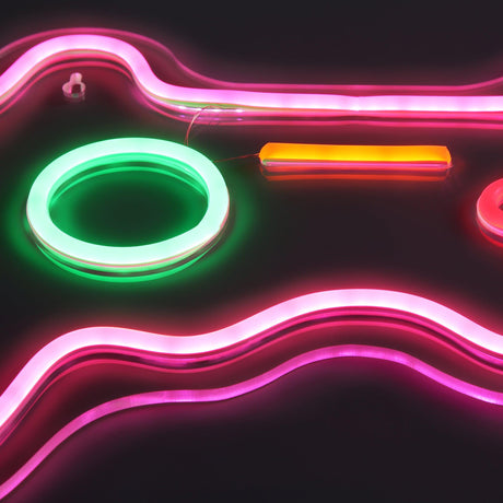 Joystick Neon Vägglampa Rosa-Lampconcept.se
