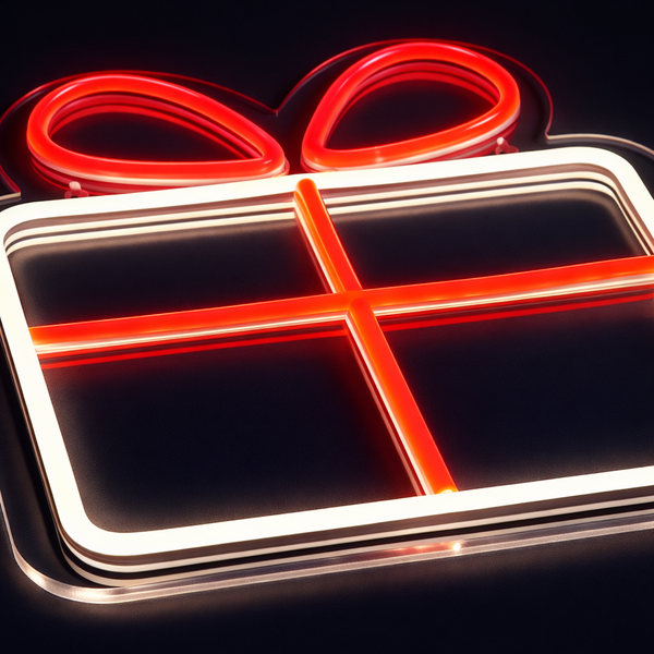 Julklapp Neon Vegglampe