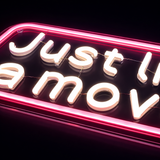 Just Like a Movie Neon Vegglampe