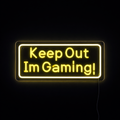 Keep Out Im Gaming Neonskilt