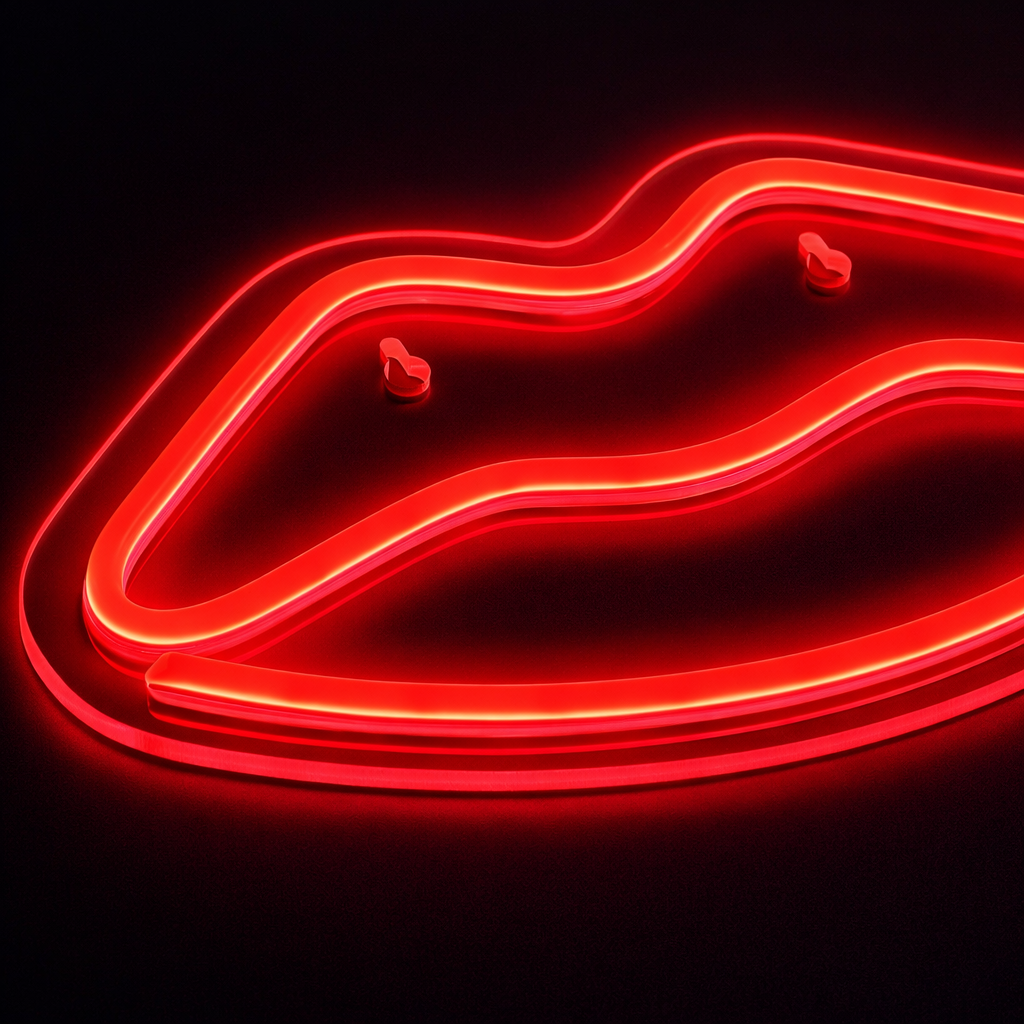 Kiss Neon Vegglampe