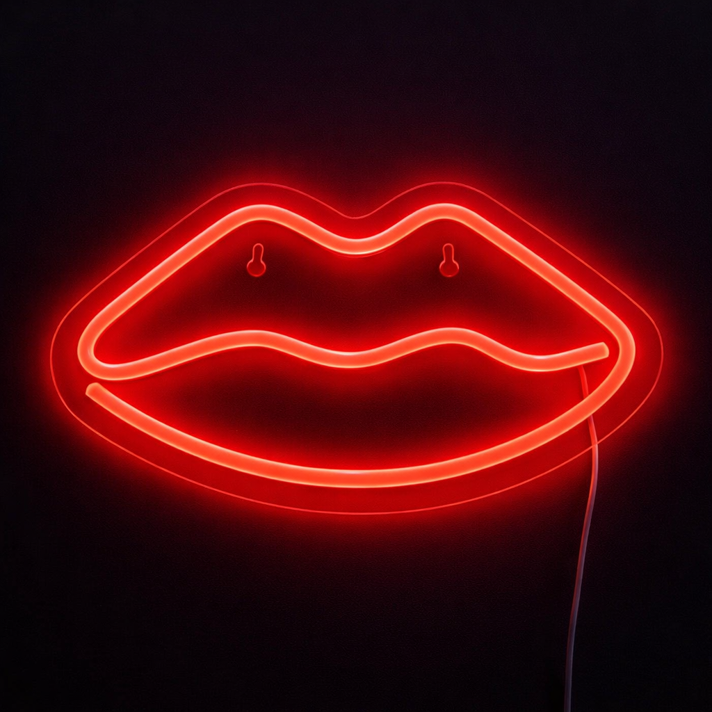 Kiss Neon Vegglampe
