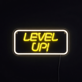 Level Up Neon Vegglampe