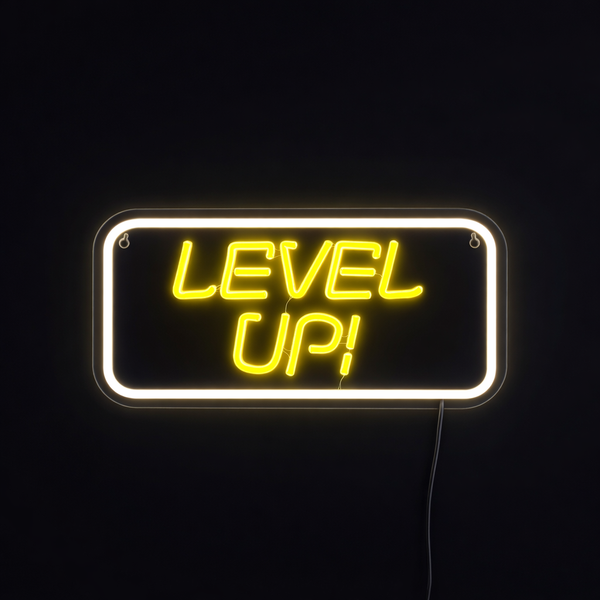 Level Up Neon Vegglampe
