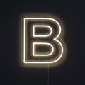 Bokstav B Neonskilt