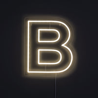 Bokstav B Neon Vegglampe