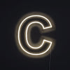 Bokstav C Neon Vegglampe