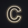 Bokstav C Neon Vegglampe