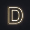 Bokstav D Neon Vegglampe