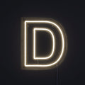 Bokstav D Neonskilt