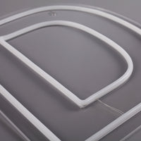Bokstav D Neon Vegglampe