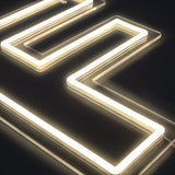Bokstav F Neon Vegglampe