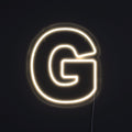 Bokstav G Neonskilt