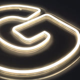 Bokstav G Neon Vegglampe