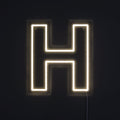Bokstav H Neonskilt