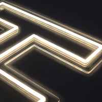 Bokstav H Neon Vegglampe